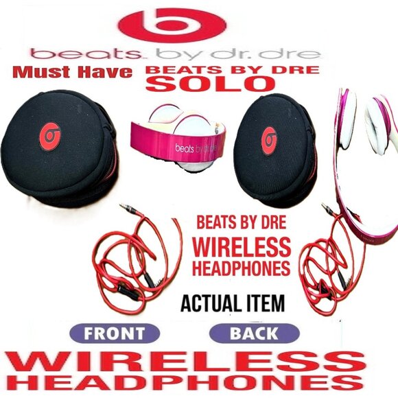 🛑 BEATS By Dre ➕🆒 WIRELESS HEADPHONES Limited Edition Studio Audio 💸BUY NOW‼️ - Picture 1 of 16